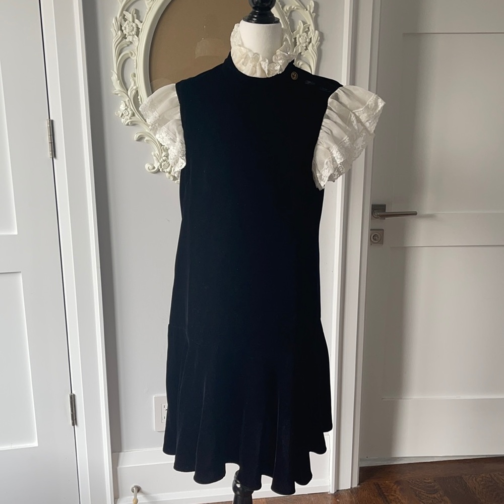 Velvet fabric dress